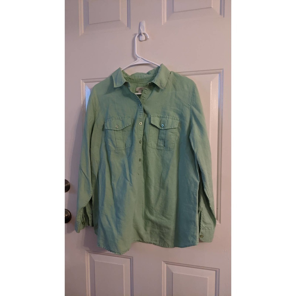 Talbots Light Green Blouse